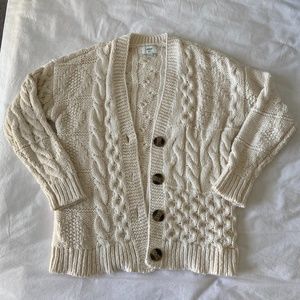 cream cardigan sweater
